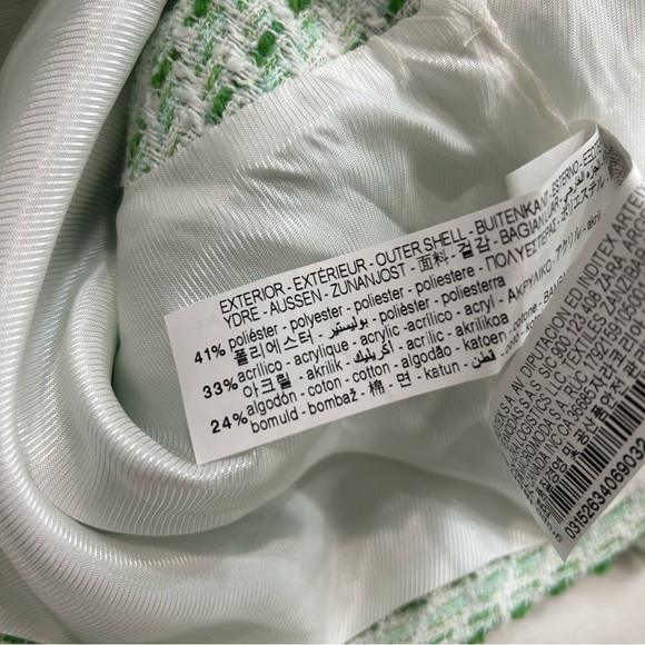 Zara Tweed Short Textured Waistcoat Vest - Picture 8 of 11